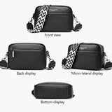 Echte Leren Crossbody Tas – Praktisch en Trendy met Gitaar Schouderband