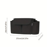 Multifunctionele Stroller Tas – Grote Capaciteit, Waterdichte Hangtas met Vakken voor Essentiële Babyspullen