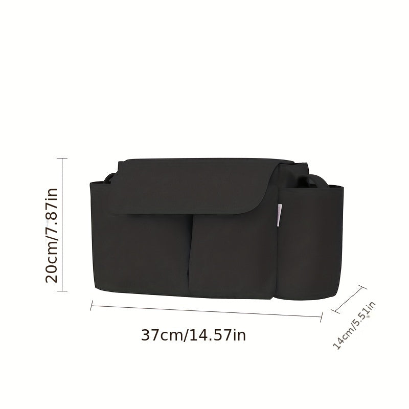 Multifunctionele Stroller Tas – Grote Capaciteit, Waterdichte Hangtas met Vakken voor Essentiële Babyspullen