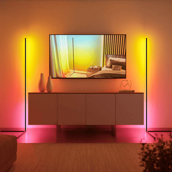 Ambiance Dimbare LED Vloerlamp – Luxe Verlichting met 1+ Miljoen Kleuren
