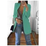 Elegante lange damesblazer voor elke gelegenheid