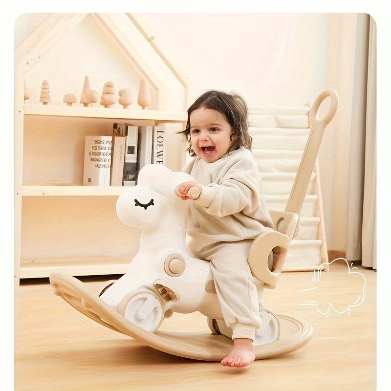 2-in-1 Baby Schommelpaard en Loopfiets - Veilig en Leuk Speelgoed