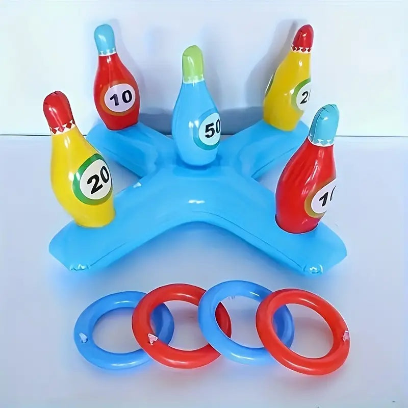 Opblaasbare Water Bowling Set – Leuk Poolspel voor Iedereen