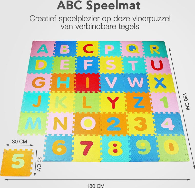 KidPuzzle - XL Nummer & Alfabet Puzzelmat