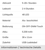 LumiTouch Tafellamp – Dimbare LED met Touchbediening