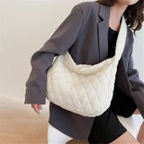 Gepolsterde Ballerina Extra Grote Puffer Tote Crossbody Gepolsterde Schoudertas