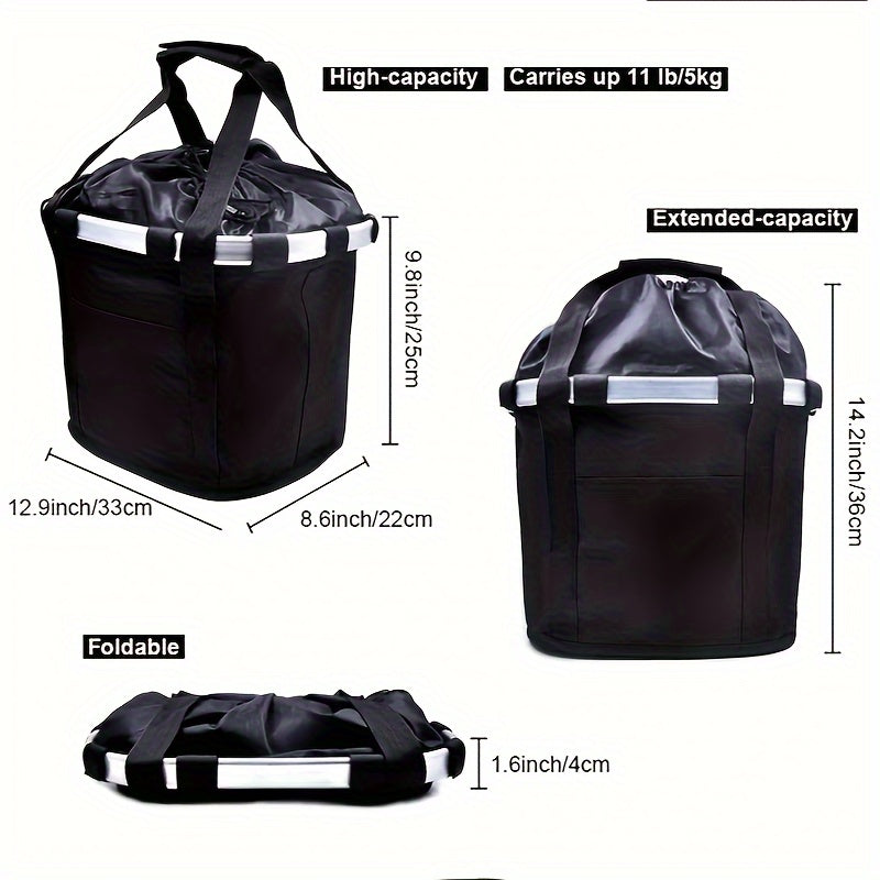 Opvouwbare Fietsmand – Hoge Capaciteit en Stevige Draagcapaciteit voor Fietsen en Dieren