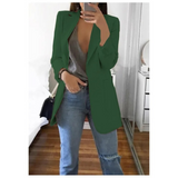 Elegante lange damesblazer voor elke gelegenheid