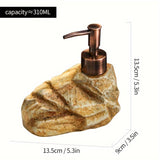 Rustieke Zeepdispenser Steenlook – Functioneel en Sfeervol