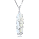 Stijlvolle Kristal- en Levensboom Edelsteenketting – Elara