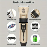 Draadloze Huisdiertrimmer – USB Oplaadbaar en Stil voor Honden en Katten