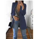 Elegante lange damesblazer voor elke gelegenheid