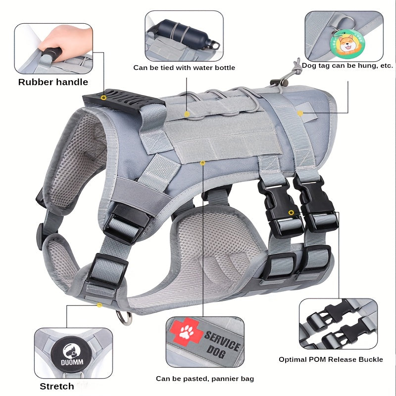 Tactisch Hondenharnas – Stevig en Verstelbaar voor Grote Honden
