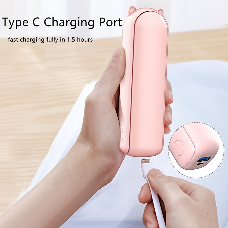 Draagbare Ventilator met Powerbank - Stil en Efficiënt voor Onderweg