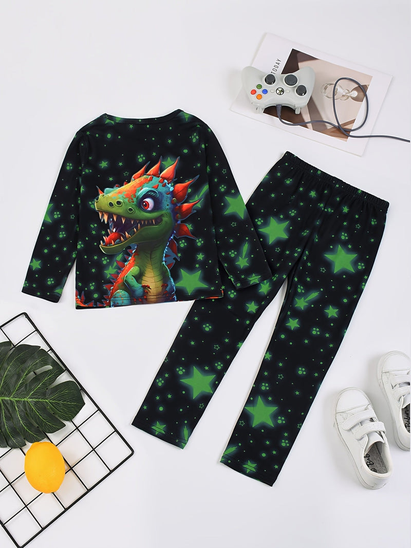DinoGlow Pyjama Set - Stralende Avonden voor Avontuurlijke Kinderen