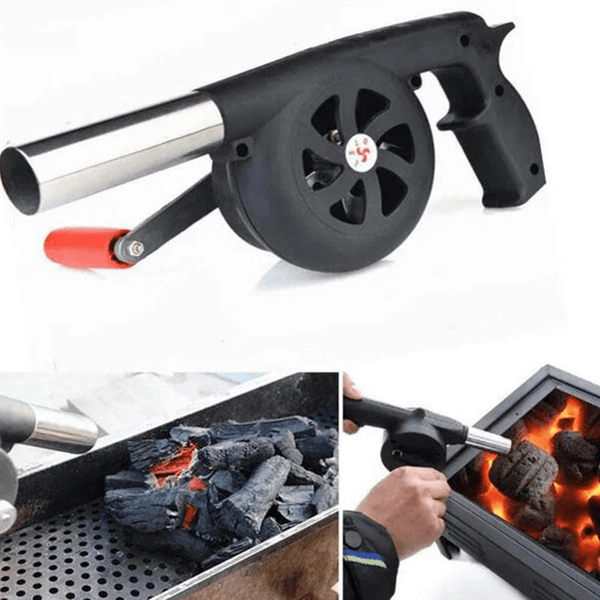Draagbare Handmatige Blazer – Perfect voor BBQ's, Kamperen en Vuur Maken