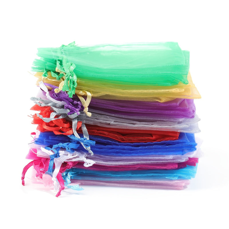 Elegante Organza Zakjes Set – Ideaal voor Geschenken en Feestdecoratie