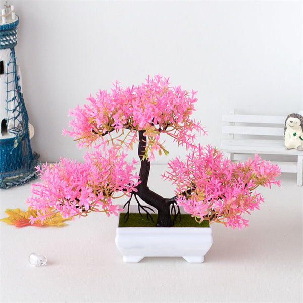 BlossomBonsai Kunstboom – Realistische Mini Bonsai met Roze Bloesem