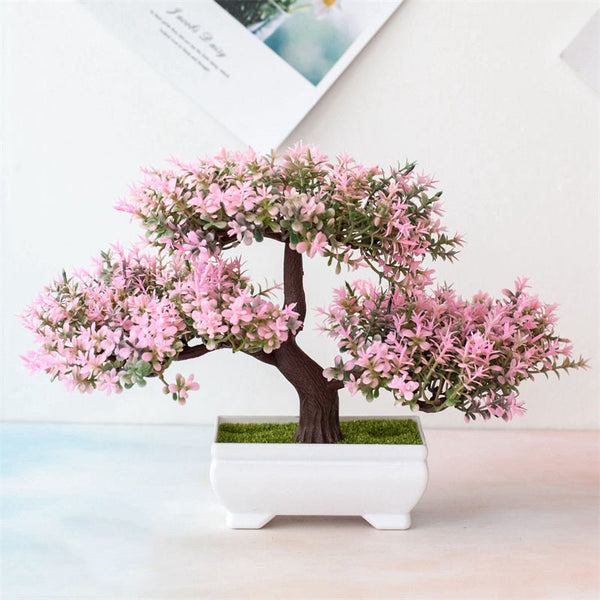 BlossomBonsai Kunstboom – Realistische Mini Bonsai met Roze Bloesem