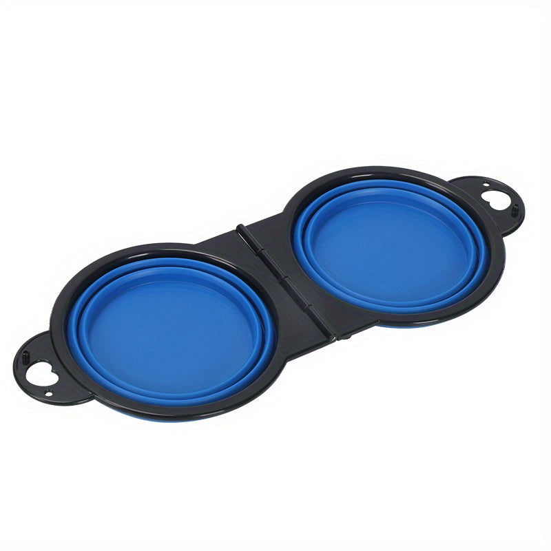 Opvouwbare Dubbele Hondenbakken – Handig en Draagbaar voor Reizen en Wandelen