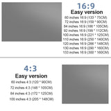 Draagbare 4K Anti-Licht Vouwscherm