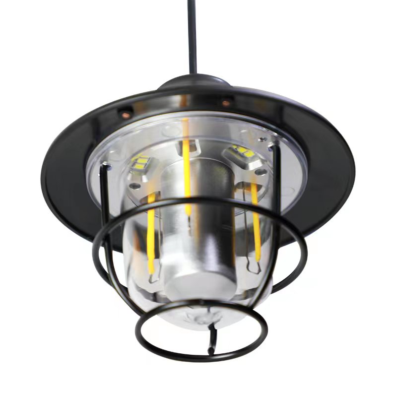 Vintage LED Campinglantaarn - Oplaadbaar en Duurzaam voor Buitenavonturen
