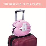 ReisLuxe Verstelbare Neksteun met Telefoonhouder - Voor Comfort en Gemak