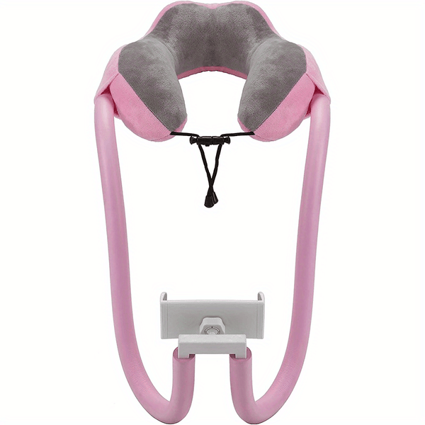 ReisLuxe Verstelbare Neksteun met Telefoonhouder - Voor Comfort en Gemak