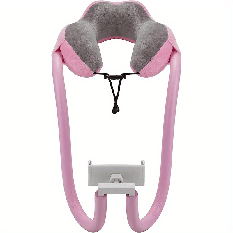 ReisLuxe Verstelbare Neksteun met Telefoonhouder - Voor Comfort en Gemak