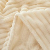 Brede Gestreepte Flanellen Fleece Dekentje – CozyStripe