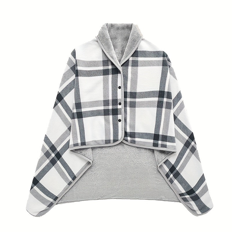 Draagbare Fleece Deken – Warm en Comfortabel voor Thuis, Werk en Outdoor