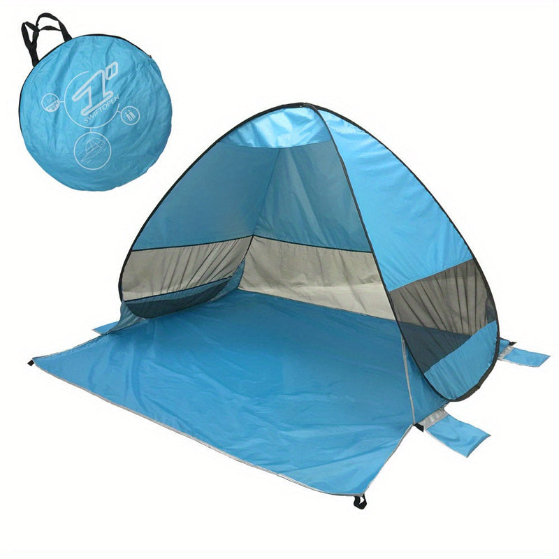 Draagbare Strandtent voor 2-3 Personen – UPF 50 Bescherming en Lichtgewicht Ontwerp