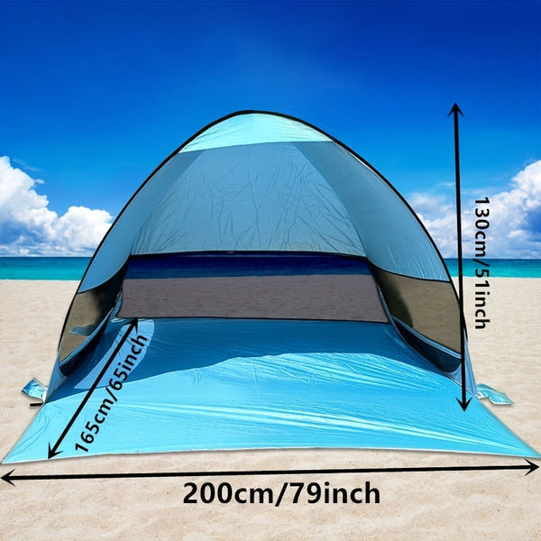 Draagbare Strandtent voor 2-3 Personen – UPF 50 Bescherming en Lichtgewicht Ontwerp