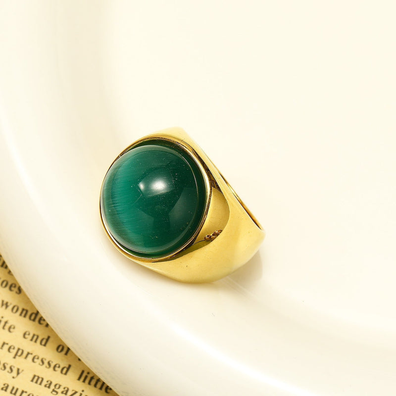 Grote Kattenoog Edelsteenring – Liora