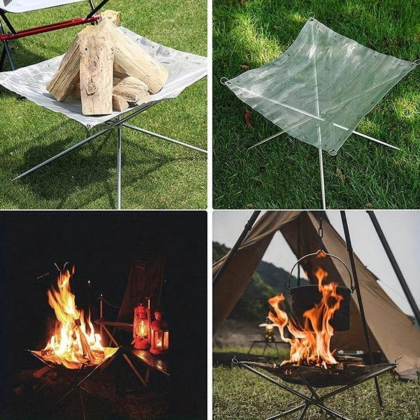 CampFire Compact Vuurplaats – Draagbaar, Stevig en Praktisch voor Buitengebruik