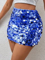 BamGleam Bodycon Pailletten Rok | Feestrok Dames | Minirok met pailletten voor feestelijke gelegenheden