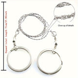 Multifunctioneel Draadzaagje van Roestvrij Staal – Essentieel Overlevingsgereedschap voor Kamperen en Outdoor Avonturen