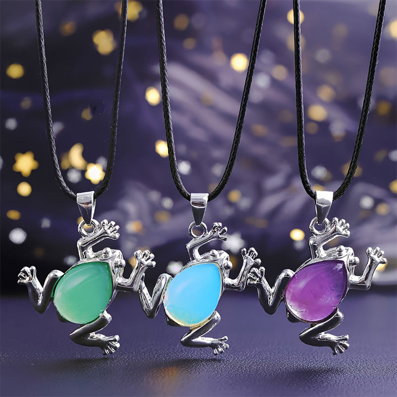 Natuurlijke Kristallen Kikker Meditatiekette – Gaia