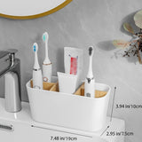 Moderne Tandenborstelhouder met 5 Vakken – Stijlvol en Georganiseerd voor Badkamergebruik