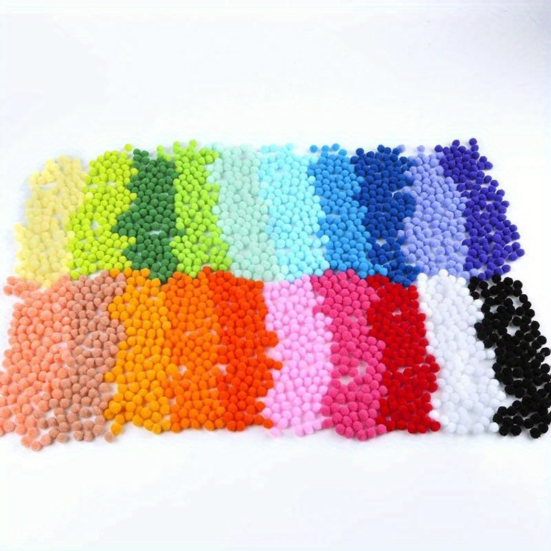 DIY Pompons Set – 2000 Stuks voor Creatieve Knutselprojecten