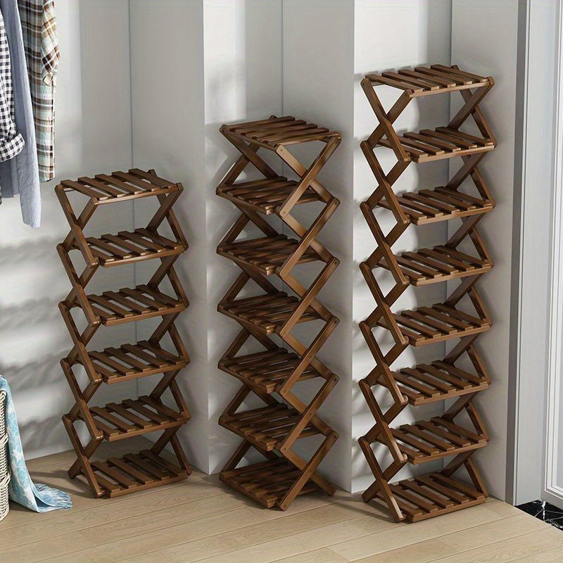 Functioneel Bamboe Schoenenrek – Compact en Flexibel voor Kleine Ruimtes