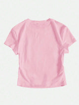 Casual T-shirt met Letterprint | Dames T-shirts | Veelzijdig en Modieus T-shirt voor Dames