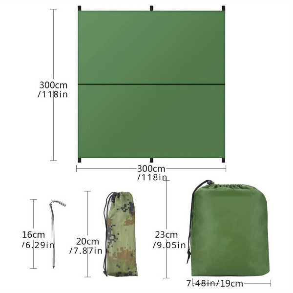 Campingluifel 3x3 Meter - Waterdicht en Windbestendig