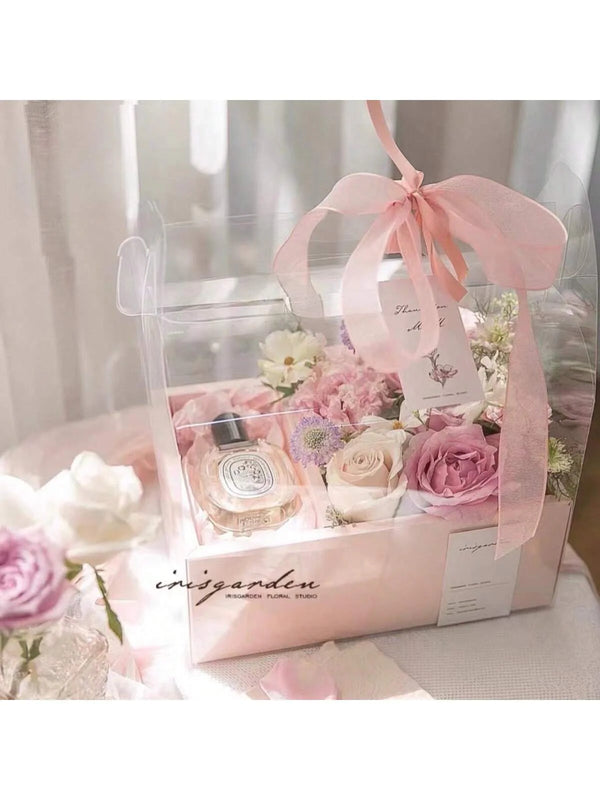 Bloem Versierde Geschenkdoos | Geschenkverpakkingen | Elegante PVC Geschenkverpakking voor Feesten