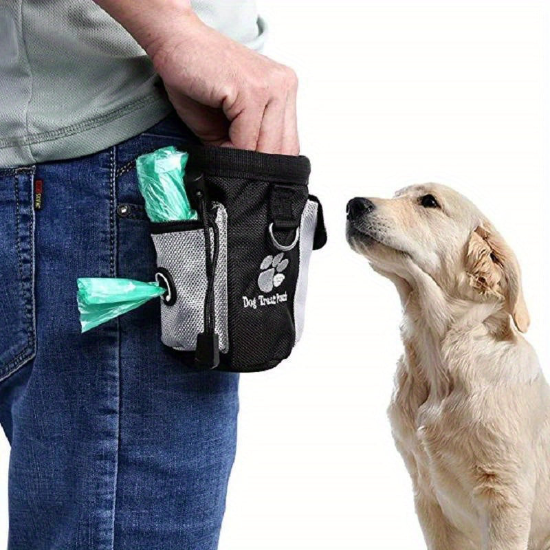 Honden Traktatie Pouch met Vuilniszak Dispenser – Ideaal voor Training en Wandelen