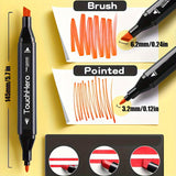 TouchHero 168 Kleuren Alcoholmarkers Set – Professioneel en Veelzijdig