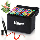 TouchHero 168 Kleuren Alcoholmarkers Set – Professioneel en Veelzijdig