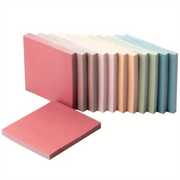 6/12 pads vintage sticky notes | Notitieblaadjes | Kleefblaadjes in kleurenmix met hoge hechting
