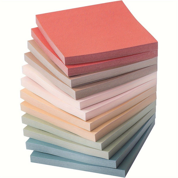 6/12 pads vintage sticky notes | Notitieblaadjes | Kleefblaadjes in kleurenmix met hoge hechting