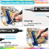 TouchHero 168 Kleuren Alcoholmarkers Set – Professioneel en Veelzijdig